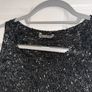 GUESS Designer Women's Knit Sleeveless Top in Sparkly Black - Size UK 8 Image 4