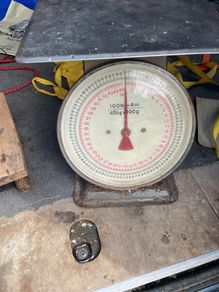 Old post office weighing scales