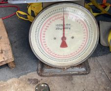Old post office weighing scales