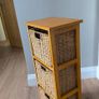 Bathroom Floor Storage - bamboo and sea grass Image 2