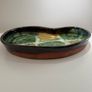 Large Signed Rosso Pottery Studio Dish Image 5