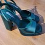 Platfrom Sandals  in bottle green uk6, Brand new never worn Image 4