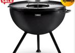 Tower Stealth 2-In-1 Charcoal BBQ And Fire Pit
