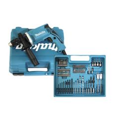 Makita HP1631KX3 - 710W Hammer Drill in a Case with 74 Accessories