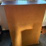 vintage mahogany-style open bookcase/display shelf Image 2