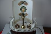 CRE Irish Porcelain Hand Made Viking Ship Table Lamp in Galway