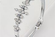 Multi Crystal Silver Tone Bracelet