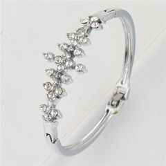 Multi Crystal Silver Tone Bracelet