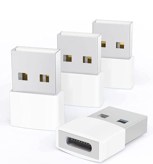 4pcs Type C USB-C Female to USB Male Converter Charger Adapter iPhone Samsung