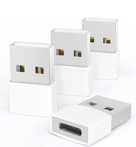 4pcs Type C USB-C Female to USB Male Converter Charger Adapter iPhone Samsung