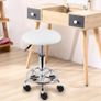 NEW SALE | Swivel Rolling Stool Height Adjustable PU Leather Cushion Salon Vanity Massage Office Stool Chair Small Image 5
