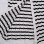 Boohoo White Black Wavy Stripe Crochet Button Through Knit Midi Dress 12UK/40EU Image 5