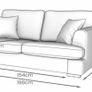 Two distressed leather sofas and a fabric sofa bed Image 4