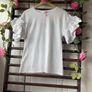 top savida x small white top with frill detail Image 7