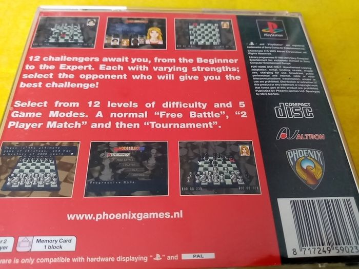 Checkmate II 2 PlayStation 1 Ps1 Games PlayStation 2 Ps2 Games Original