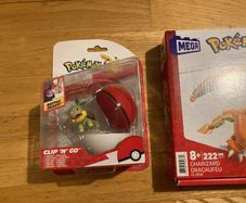 Pokemon figurines- Turtwig and Charizard
