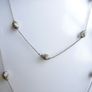 Vintage  Long Sterling Silver Necklace Swirly Oval Beads Length 31" - 10,7g Image 5