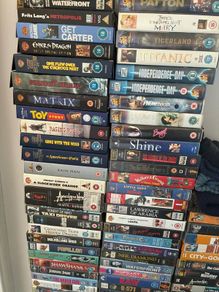 Entire VHS collection (200+ classic titles) plus working VHS player