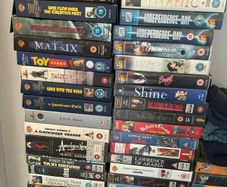Entire VHS collection (200+ classic titles) plus working VHS player