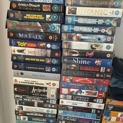 Entire VHS collection (200+ classic titles) plus working VHS player