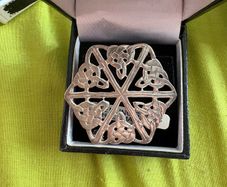 silver celtic brooch
