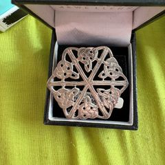 silver celtic brooch