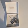 Necklace & Ring Set (Stainless Steel, Crystal Design) Image 2