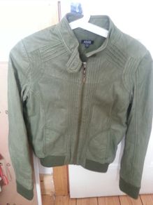 Green leather jacket