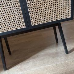 Black Rattan Cabinet HM