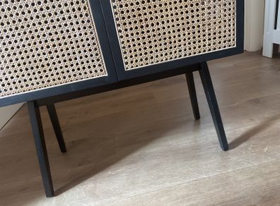 Black Rattan Cabinet HM