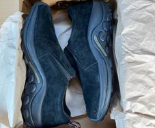 Merrell Jungle Moc Shoes in Midnight Black Suede Leather Size UK 9 EU 43.5 BNWT