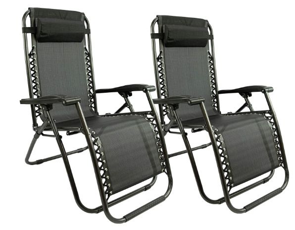 Foldable and Adjustable Set of 2 Relaxing  Chairs