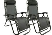 Foldable and Adjustable Set of 2 Relaxing  Chairs