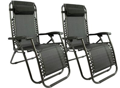 Foldable and Adjustable Set of 2 Relaxing  Chairs