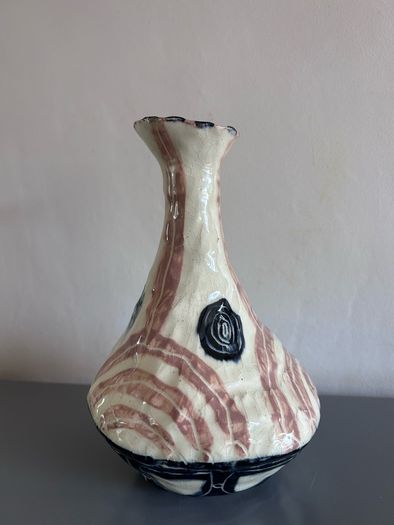 Rare John Ffrench vase Kilkenny pottery