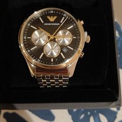 Man armani watch brand new in box with reciept and gift receipt