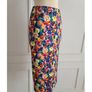 ZARA Floral Print Stretch Midi Skirt New Image 5