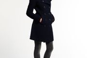 SuperDry Navy Wool Coat - S