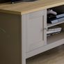 rlington 2 Door TV Unit, Engineered Wood, Grey & Oak, H 49 x W 128 x D 39 cm Image 5