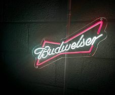 Budweiser neon light sign