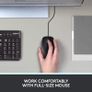 Logitech B100 Wired USB Mouse, 3-Buttons, Optical Tracking, Ambidextrous PC / Mac / Laptop - Black Image 3