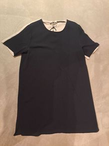Zara lace black beige dress L