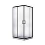 BESCO Shower Enclosure Square Black 90x90x190cm Image 2