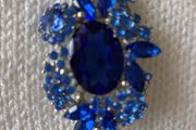 Brooch - Royal Blue Crystal
