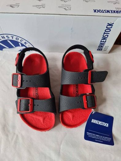 Birkingstock milano kinder desert soil black Size 8.5 eu 28 brand new boxed