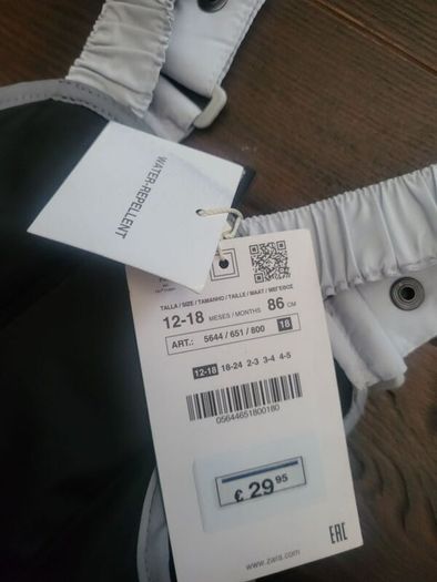 baby ski suit/water repellent suit