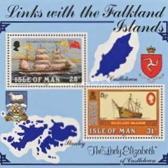 1984 Isle of Man Links with the Falkland Islands Commemorative Stamps Miniature Sheet Mint Never Hinged (MNH)