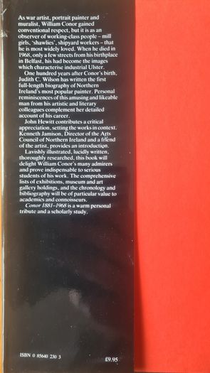 Cohor. 1881-1968. The Life And Times Of Ulster Artist by Judith C. Wilson Large Volume Hardback With Dustjacket In Very Good Condition.
