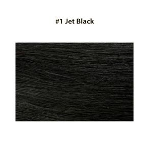 Micro Ring Hair Extensions 20" Double Drawn I Tip Remy Hair 25g - #1 Jet Black