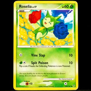 Roselia Lv.17 123/147 Common Platinum Supreme Victors Pokemon Card 2009
